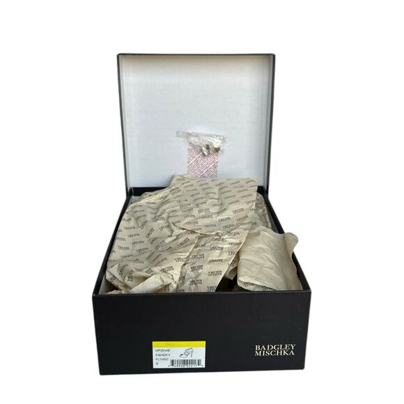 BADGLEY MISCHKA Shimmer Gold FISHER II Rhinestone Heeled Sandals Sz 9 - Picture 7 of 9